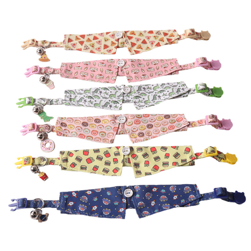 KFX-8419261 Colorful Pet Collars with Metal Accessories in Various Fun Designs