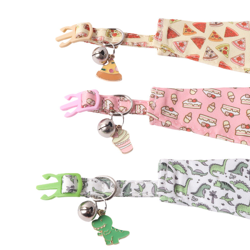 KFX-8419261 Colorful Pet Collars with Metal Accessories in Various Fun Designs
