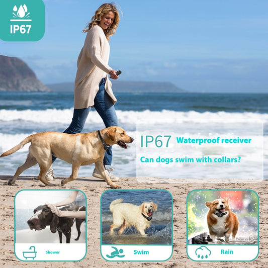 KFX-8419901 3-in-1 Dog Trainer and Bark Control Device with Multiple Training Modes