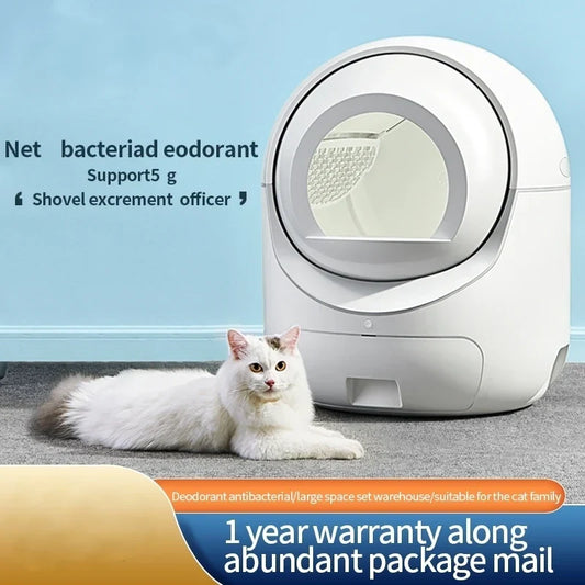 KFX-842003 Extra Large Smart Cat Litter Box with 5G WiFi, One-Touch Clean & Easy Maintenance, Ideal for Cats Up to 34.17lb