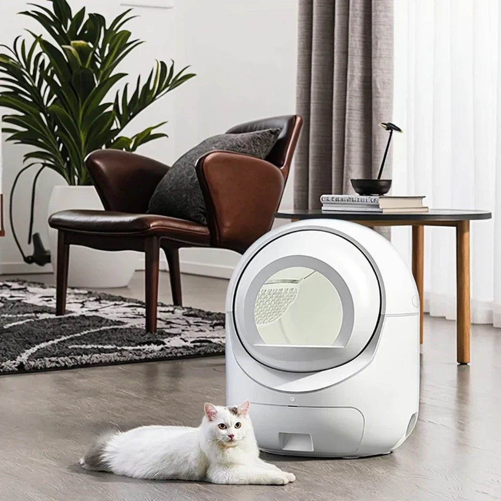 KFX-842003 Extra Large Smart Cat Litter Box with 5G WiFi, One-Touch Clean & Easy Maintenance, Ideal for Cats Up to 34.17lb