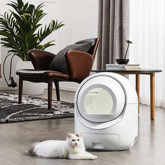KFX-842003 Extra Large Smart Cat Litter Box with 5G WiFi, One-Touch Clean & Easy Maintenance, Ideal for Cats Up to 34.17lb