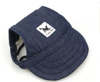 KFX-8420797 Fashionable Dog Baseball Hat for Small to Medium Pets - Casual Sun Protection Accessory