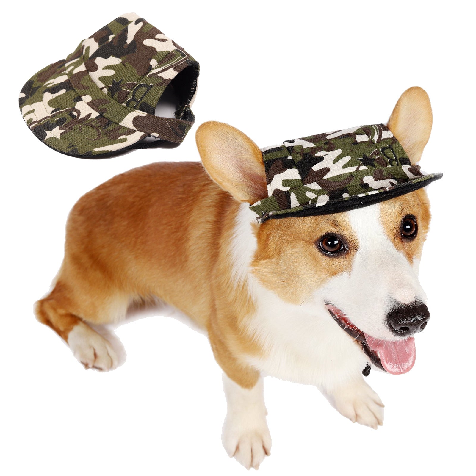 KFX-8420797 Fashionable Dog Baseball Hat for Small to Medium Pets - Casual Sun Protection Accessory