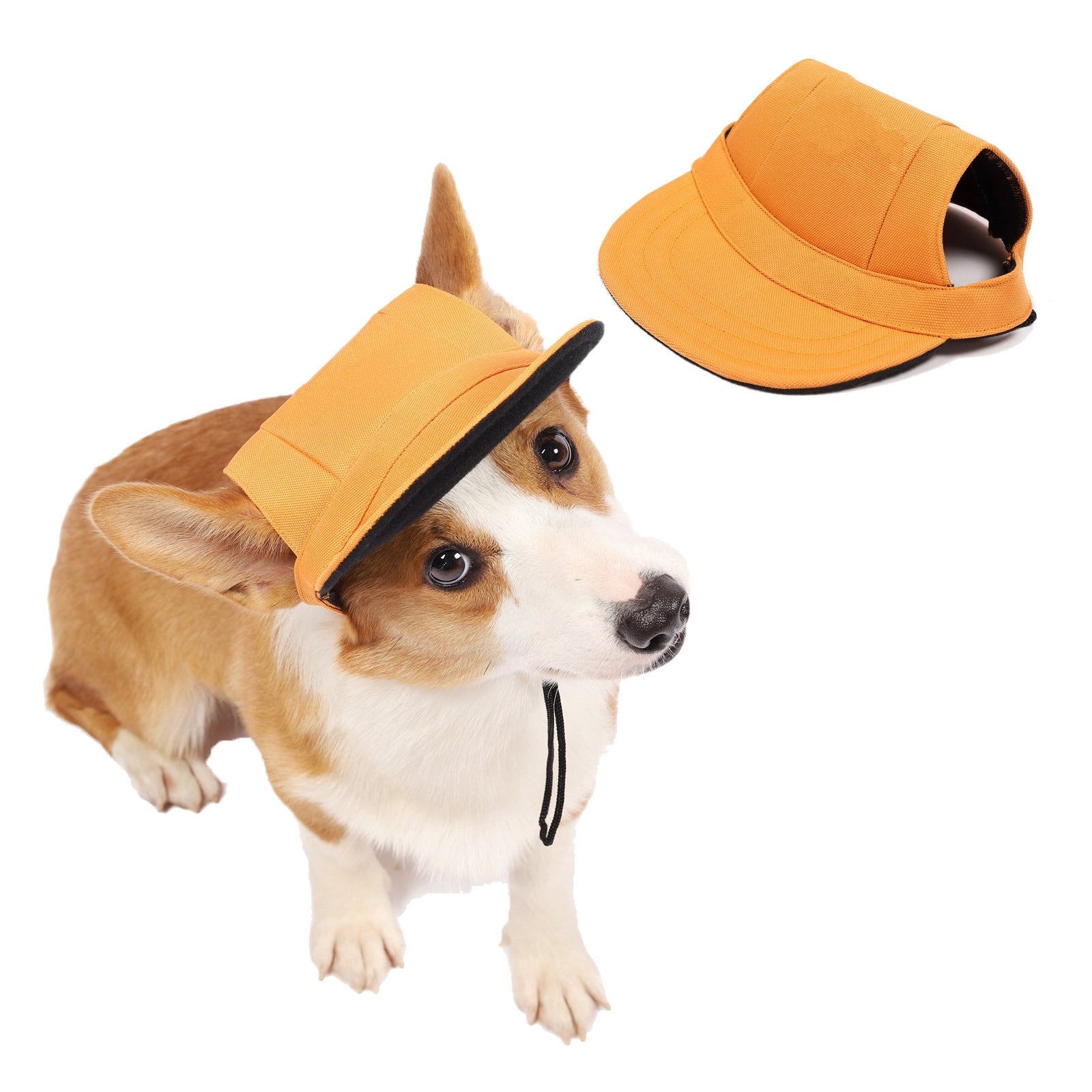 KFX-8420797 Fashionable Dog Baseball Hat for Small to Medium Pets - Casual Sun Protection Accessory