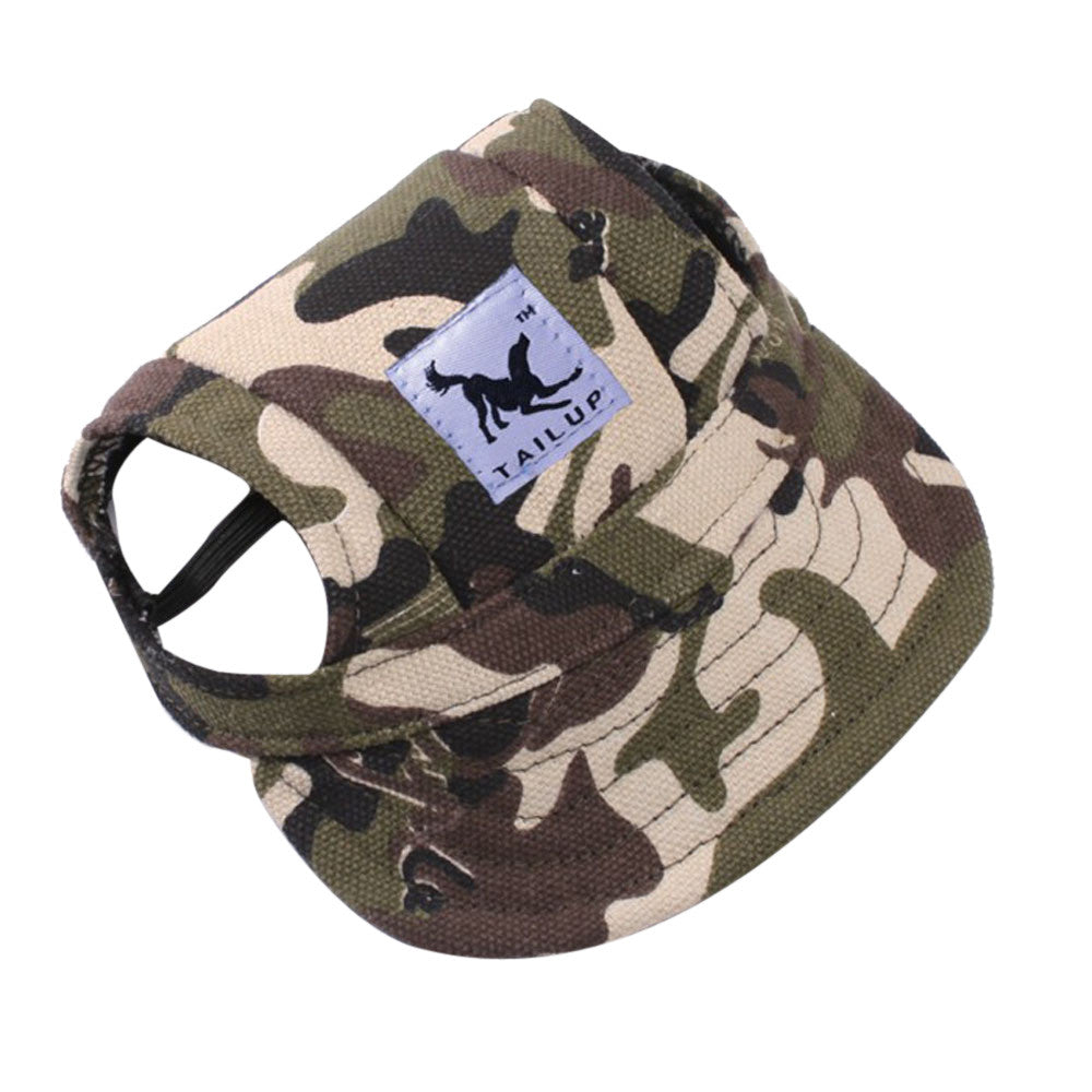 KFX-8420797 Fashionable Dog Baseball Hat for Small to Medium Pets - Casual Sun Protection Accessory