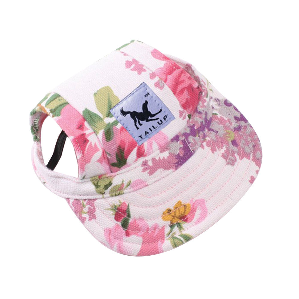 KFX-8420797 Fashionable Dog Baseball Hat for Small to Medium Pets - Casual Sun Protection Accessory