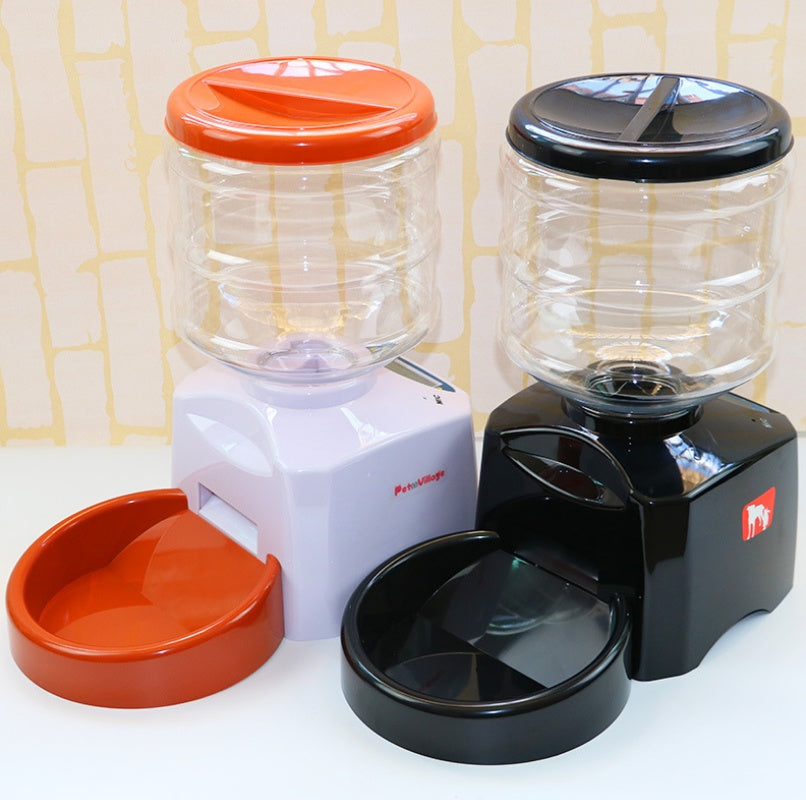 KFX-8422589 Automated 5.5L Pet Feeder with Voice Recording, LCD Display, and Programmable Meal Settings for Dogs and Cats