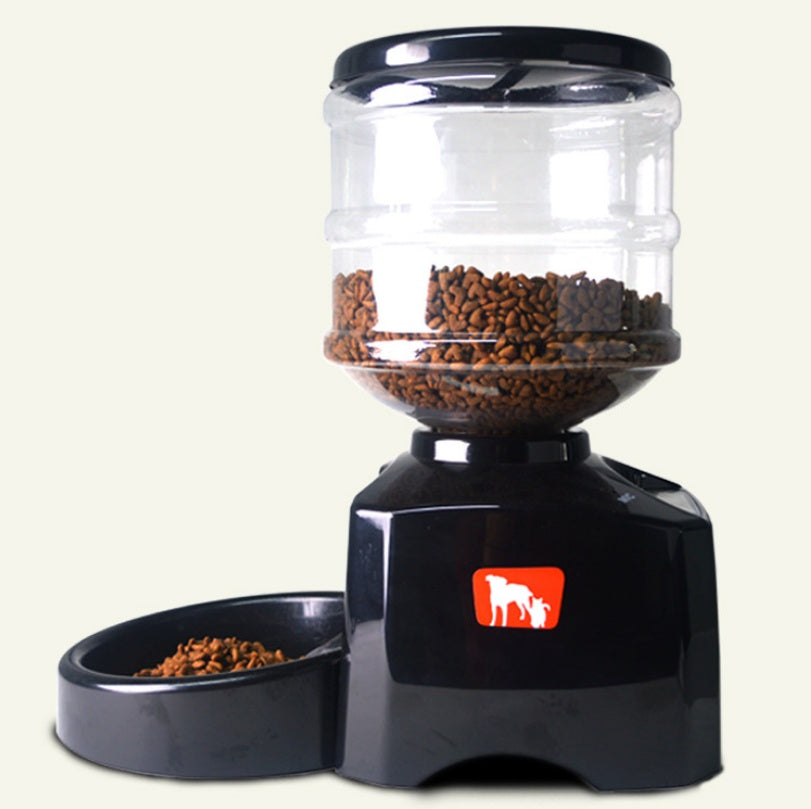 KFX-8422589 Automated 5.5L Pet Feeder with Voice Recording, LCD Display, and Programmable Meal Settings for Dogs and Cats