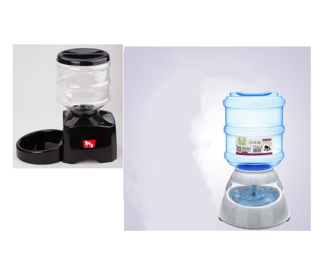 KFX-8422589 Automated 5.5L Pet Feeder with Voice Recording, LCD Display, and Programmable Meal Settings for Dogs and Cats