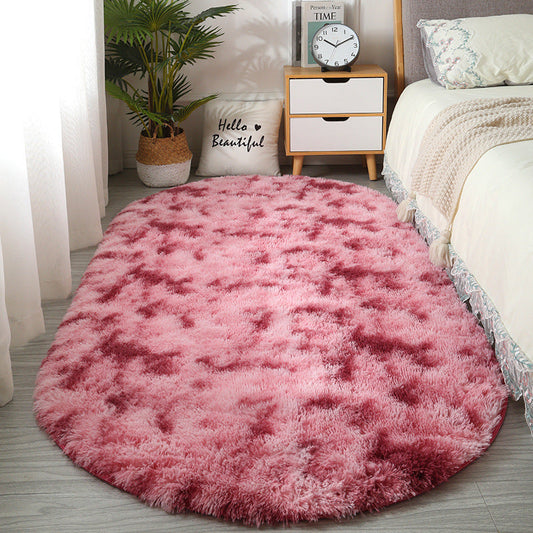 KFX-8423229 Tie-Dye Oval Carpet for Living Room and Bedroom - Various Colors and Patterns in Polyester Fiber