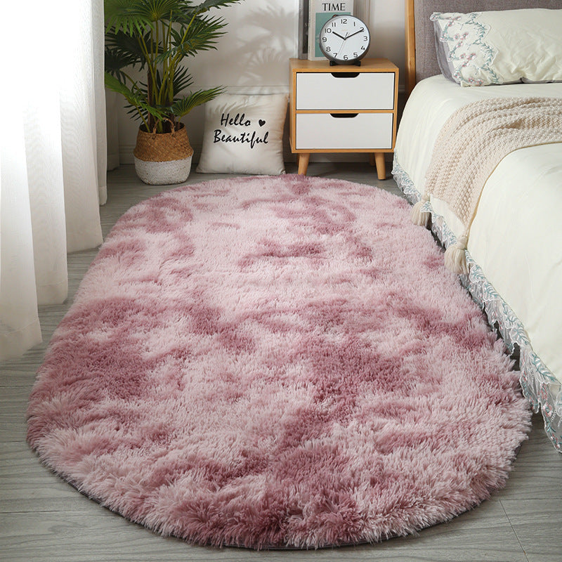 KFX-8423229 Tie-Dye Oval Carpet for Living Room and Bedroom - Various Colors and Patterns in Polyester Fiber