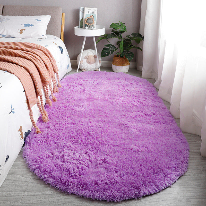 KFX-8423229 Tie-Dye Oval Carpet for Living Room and Bedroom - Various Colors and Patterns in Polyester Fiber