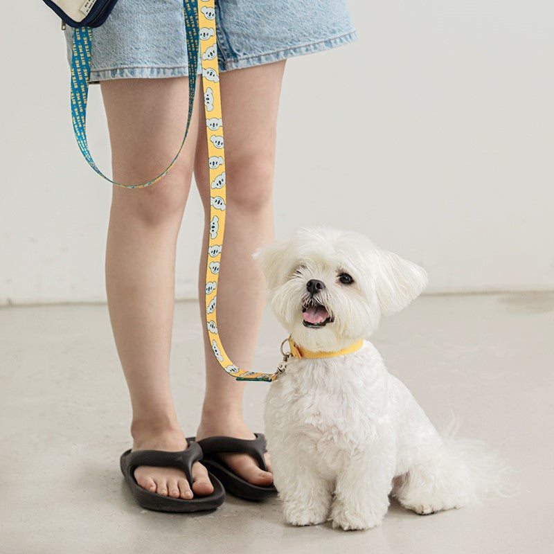KFX-8426173 Cartoon Pattern Dog Leash in Teddy, Fox, and Koala Designs - 2m Polyester Traction Belt