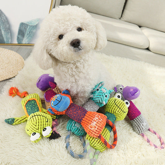 KFX-8427197 Interactive Cotton Rope Pet Toy for Teeth Grinding and Chewing, 38cm