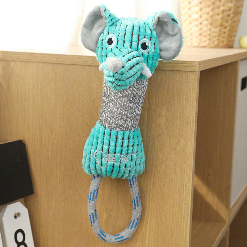 KFX-8427197 Interactive Cotton Rope Pet Toy for Teeth Grinding and Chewing, 38cm