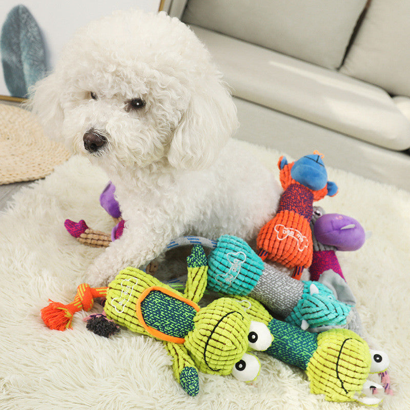 KFX-8427197 Interactive Cotton Rope Pet Toy for Teeth Grinding and Chewing, 38cm
