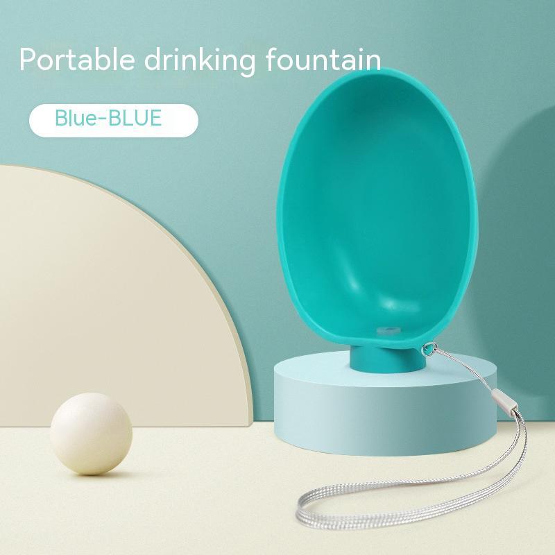 KFX-8428221 Portable Dog Water Bowl for Outdoor Use - Compact Feeding Cup for Small Dogs, ABS Material, Easy to Carry