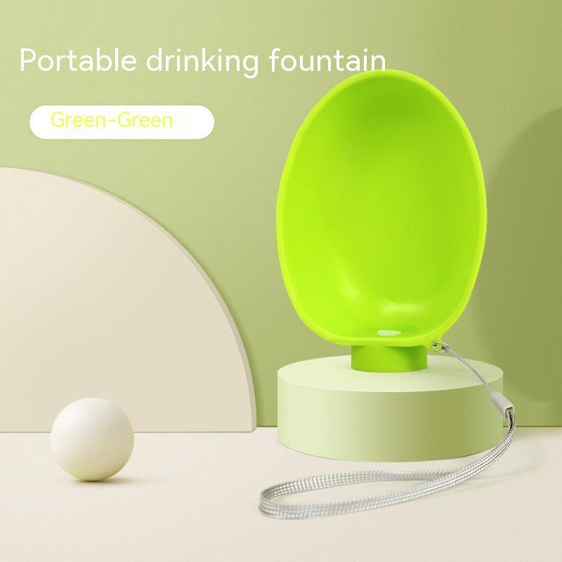 KFX-8428221 Portable Dog Water Bowl for Outdoor Use - Compact Feeding Cup for Small Dogs, ABS Material, Easy to Carry