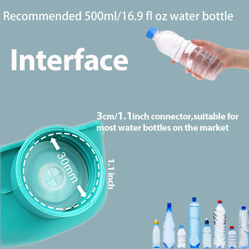 KFX-8428221 Portable Dog Water Bowl for Outdoor Use - Compact Feeding Cup for Small Dogs, ABS Material, Easy to Carry