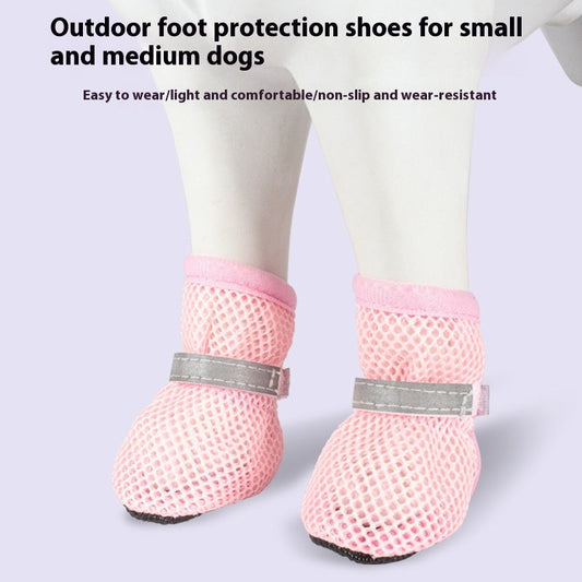 KFX-8428989 Puppy Protection Booties - Non-Slip, Wear-Resistant Pet Foot Covers in Various Colors and Sizes