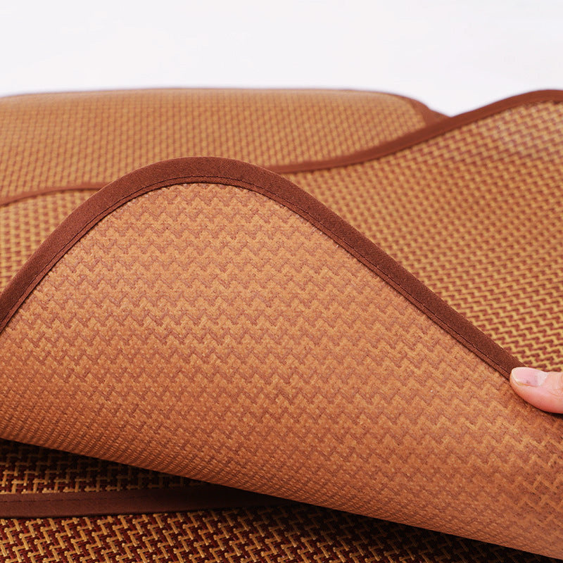 KFX-8429629 Cooling Mat for Cats and Dogs - Self-Cooling Bamboo Rattan Woven Pad for Summer Use - Ideal for Kennels, Crates, Guinea Pigs, and Hamsters