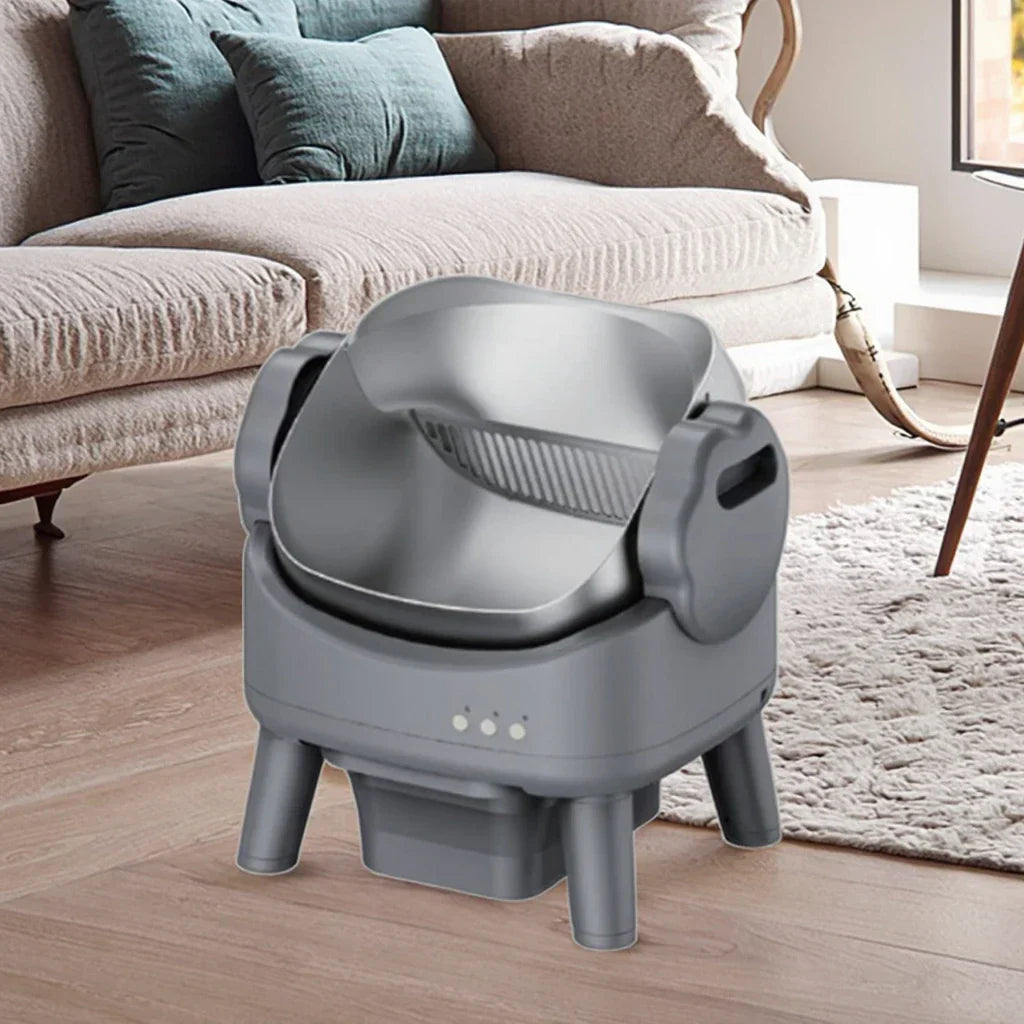 KFX-843155 Self-Cleaning Waterproof Smart Cat Litter Box with Remote Control - 74L Capacity