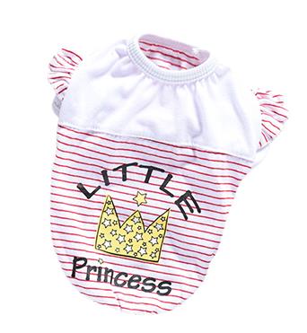 KFX-8432701 Striped Print Cotton Costume for Small Dogs - Teddy Poodle & Pomeranian Size XS to XL