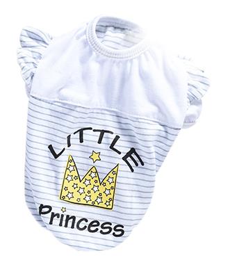 KFX-8432701 Striped Print Cotton Costume for Small Dogs - Teddy Poodle & Pomeranian Size XS to XL