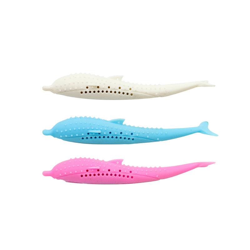 KFX-8433725 Silicone Cat Toothbrush Toy for Effective Oral Care - 2.7x17.4cm