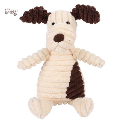 KFX-8437565 Cute Animal Plush Toy for Pet Dog Teeth Cleaning & Stress Relief