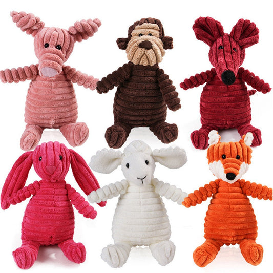 KFX-8437565 Cute Animal Plush Toy for Pet Dog Teeth Cleaning & Stress Relief