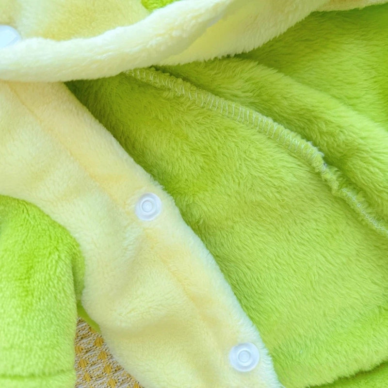KFX-8438461 Dinosaur Costume Fleece Coat for Small Dogs and Cats - Cute, Cozy, and Easy to Wear