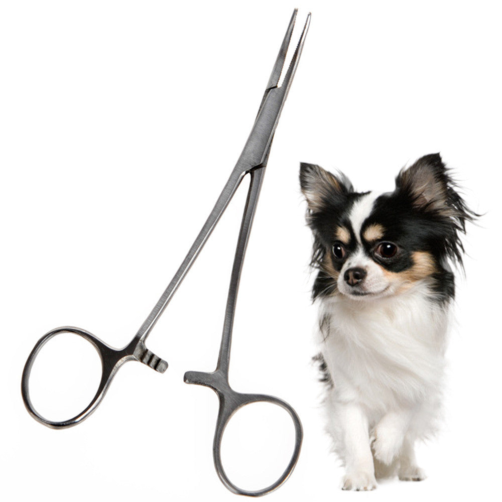KFX-8439485 Stainless Steel Pet Grooming Scissors for Cats and Dogs - 12.5cm Plucking Pliers