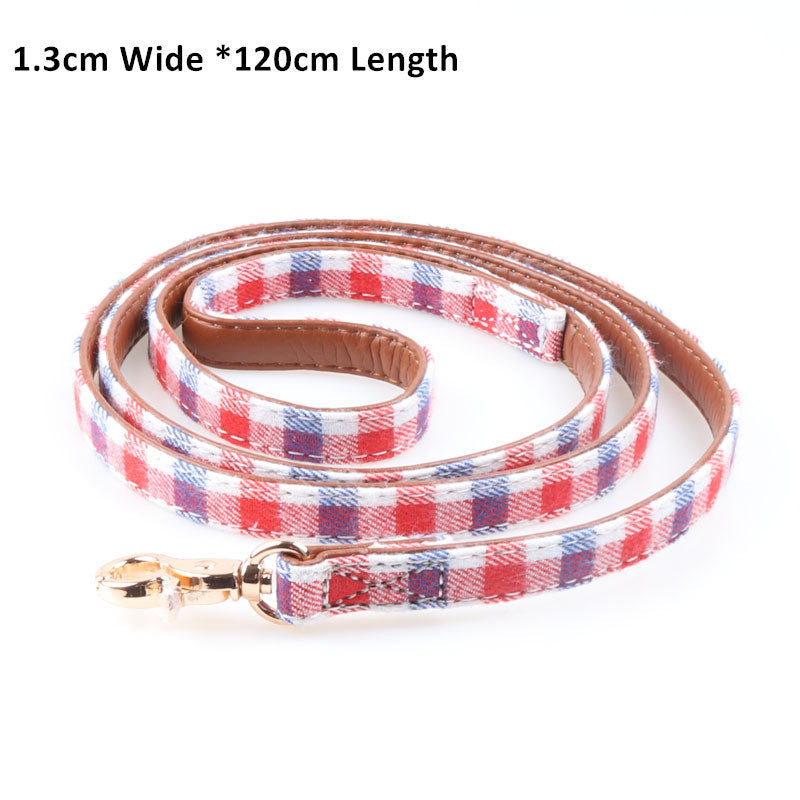 KFX-8439869 Plaid Bow Collar for Pets in Various Colors and Sizes