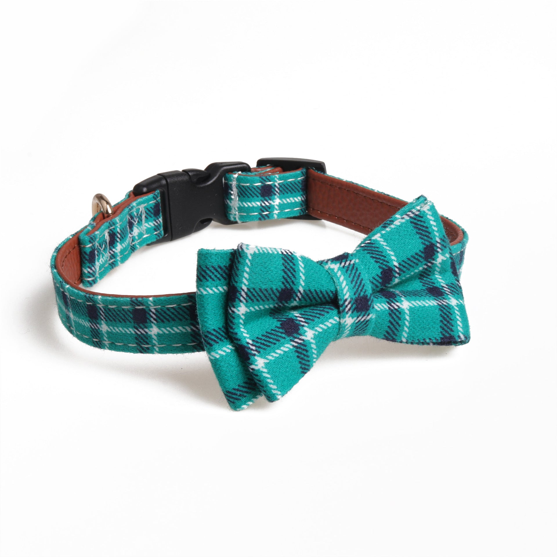 KFX-8439869 Plaid Bow Collar for Pets in Various Colors and Sizes