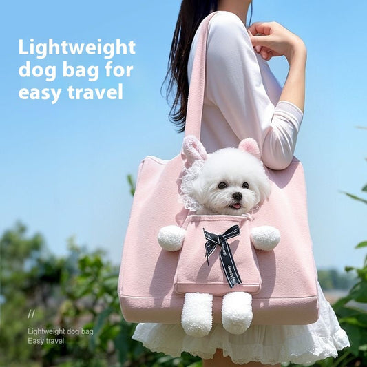 KFX-8440125 Portable Pet Carrier Bag for Small Dogs and Cats, Adjustable with Safety Features and Extra Storage