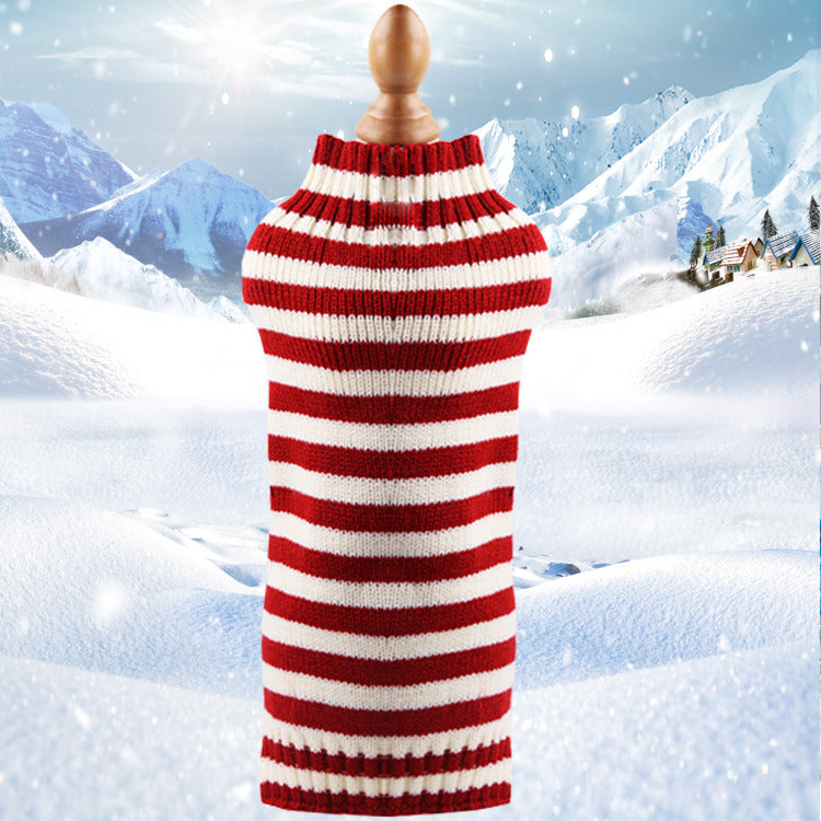 KFX-8441661 Cashmere Twisted Rope Dog Sweater - Cozy Wool Pet Apparel, Various Sizes Available