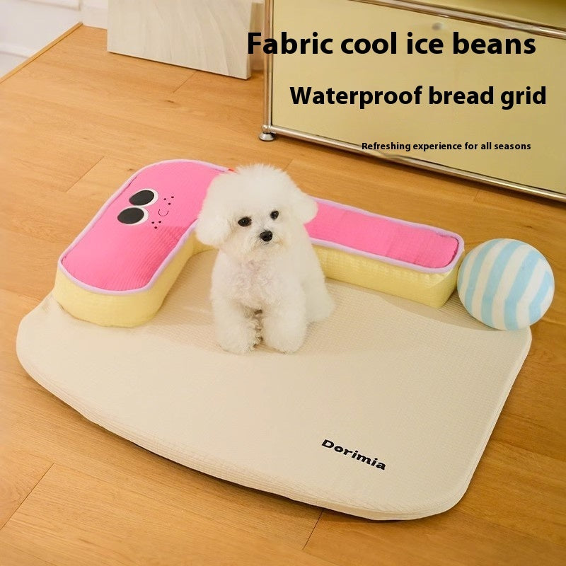 KFX-8441917 Waterproof Removable Washable Dog Sofa in Blue & Pink - Four Seasons Design, Various Sizes Available