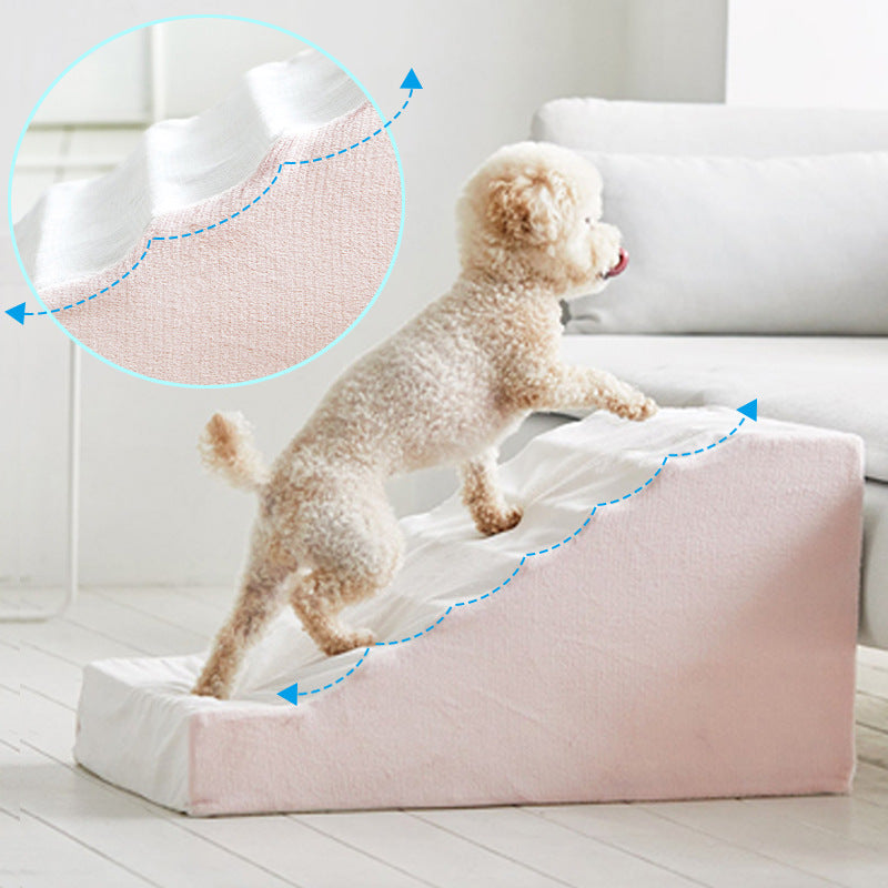 KFX-8442045 Pet Bedside Ladder for Small Dogs and Cats - Various Heights and Colors Available