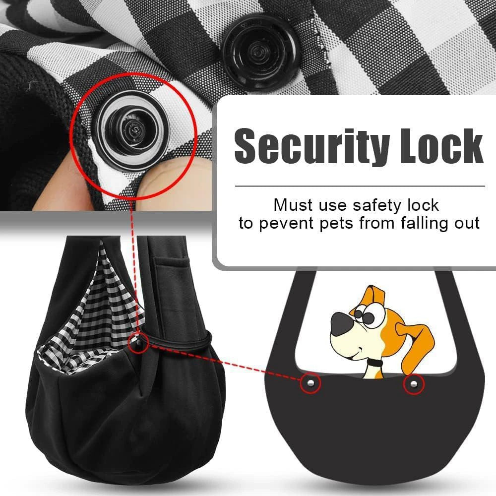 KFX-8442941 Breathable Folding Crossbody Pet Bag in Solid Color - 20L Capacity, Black or Gray