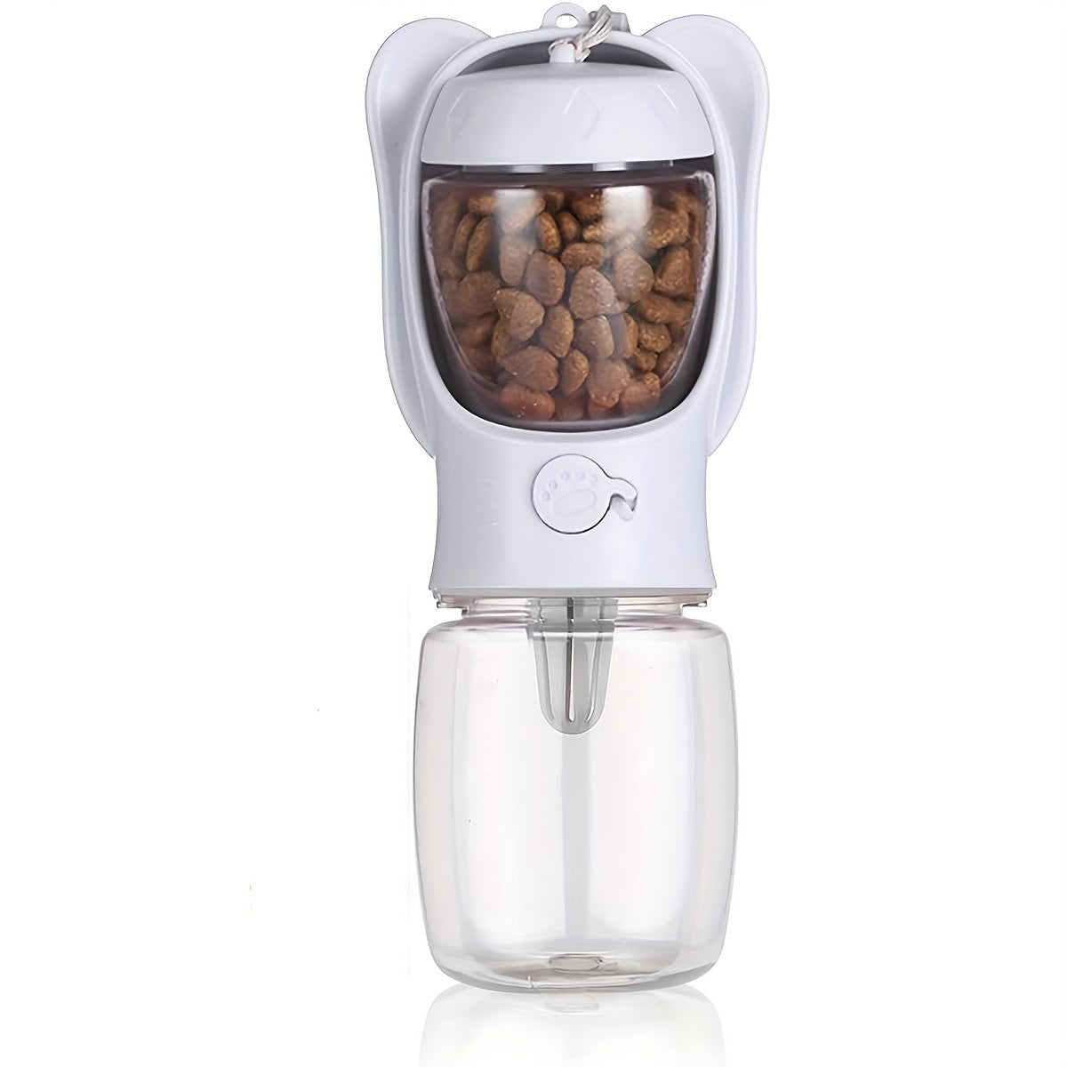 KFX-8445117 Leak-Proof 2-in-1 Dog Water Bottle with Food Container for Travel, Hiking and Outdoor Activities