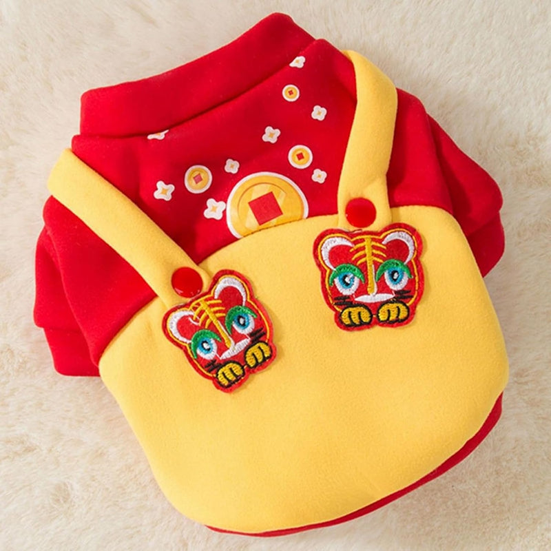 KFX-8448189 Cozy Dog Hoodie for Autumn and Winter, Knitted Cotton Sweater for Warmth and Comfort