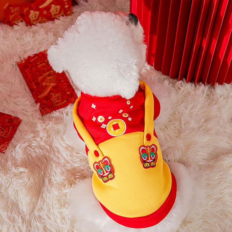 KFX-8448189 Cozy Dog Hoodie for Autumn and Winter, Knitted Cotton Sweater for Warmth and Comfort