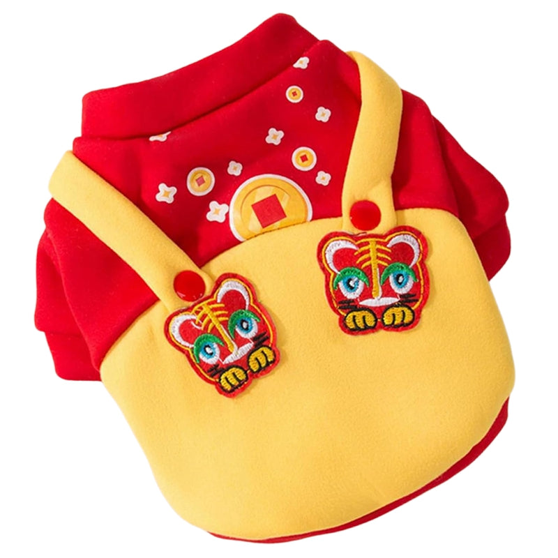 KFX-8448189 Cozy Dog Hoodie for Autumn and Winter, Knitted Cotton Sweater for Warmth and Comfort