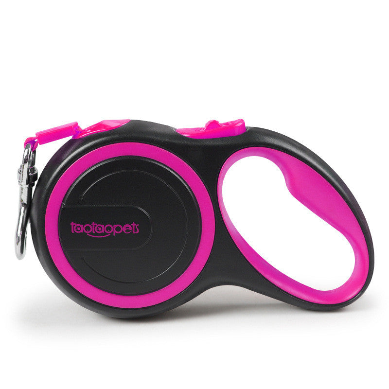 KFX-8449213 Automatic Retractable Pet Traction Rope - Durable ABS, Rubber, and Polyester, 3m & 5m Lengths