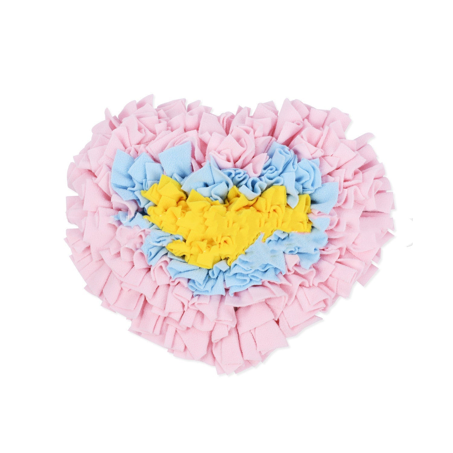 KFX-8450237 Pet Sniffing Pad for Interactive Play, Pink Polar Fleece with Non-Slip Base, 35 x 30 cm
