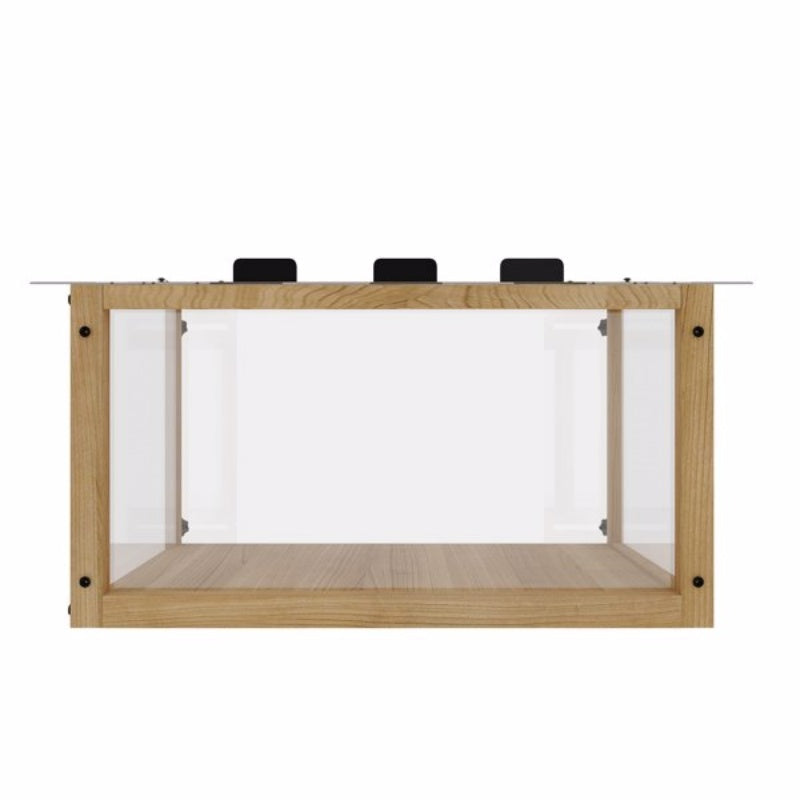 KFX-8453053 Waterproof Cat Window Perch - Secure Outdoor Catio for Indoor Cats, Fits Single-Hung Windows 24-35 In, Durable Wooden Design