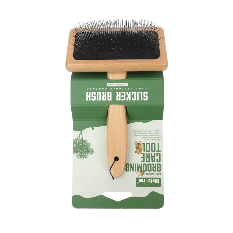KFX-8453181 Wooden and Bamboo Cat Combing Device for Effective Hair Removal
