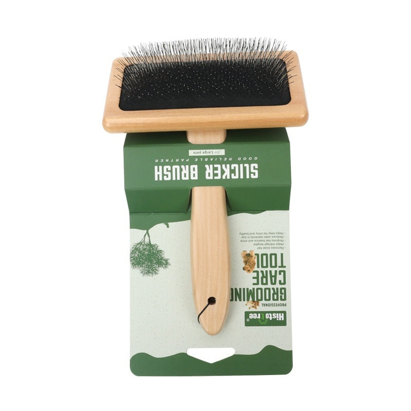 KFX-8453181 Wooden and Bamboo Cat Combing Device for Effective Hair Removal